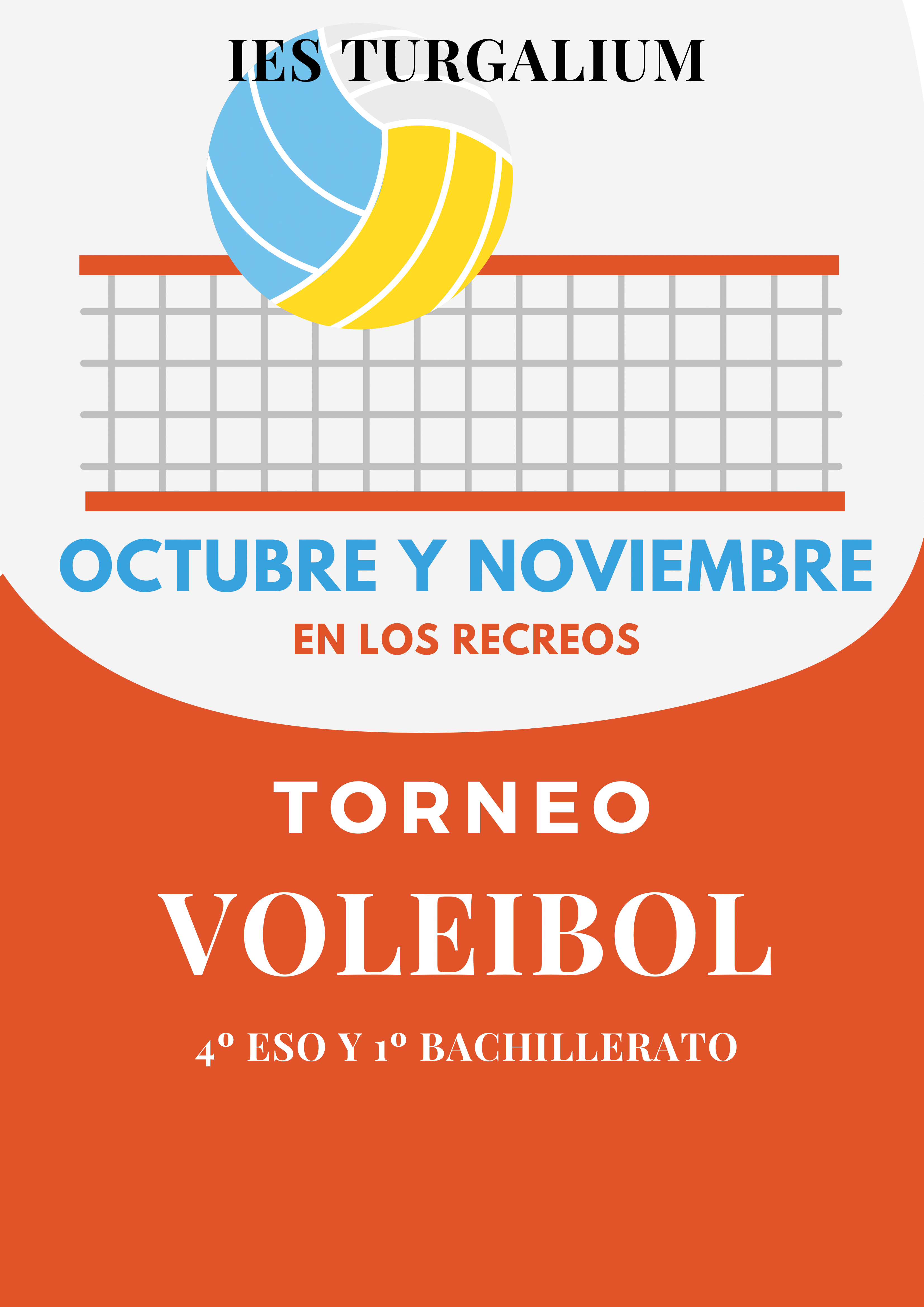 POSTER TORNEO DE VOLEIBOL